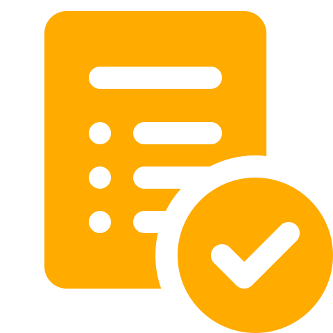 Checkmark and document icon